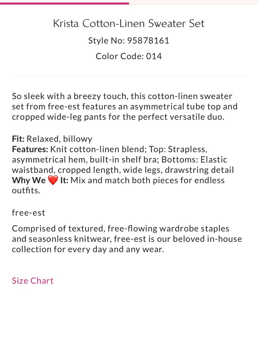 Free People Krista Cotton-Linen Set - Picture 4 of 6